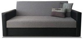 Sofa Bed ELENA 3-Seater Γκρί - Μαύρο