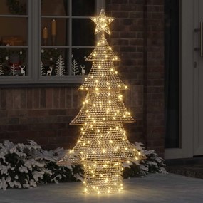 vidaXL Χριστουγεννιάτικο Δέντρο με 160 LED Θερμό λευκό 151 cm PET
