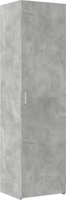 vidaXL Ντουλάπι Γκρι Σκυροδέματος 50x42,5x185 εκ. Επεξεργασμένο Ξύλο
