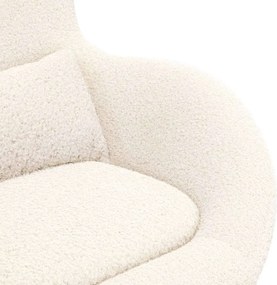 vidaXL Κάθισμα-αυγό Κρεμ 63 x 73 x 90 εκ ύφασμα