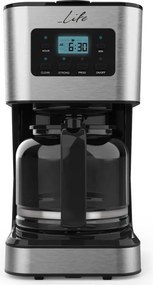 Προγραμματιζόμενη καφετιέρα φίλτρου 1.5L LIFE CM-200 950W με LCD ψηφιακή οθόνη και γυάλινη κανάτα