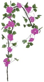 Τεχνητή Γιρλάντα Ορτανσία 00-40006-5 240cm Green-Purple Marhome Συνθετικό Υλικό