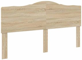 vidaXL Κεφαλάρι με κεφαλάρι Δρύς Sonoma 200 cm Επεξεργασμένο ξύλο