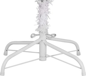 vidaXL Τεχνητό Χριστουγεννιάτικο Δέντρο Λευκό 210 cm PVC και Μέταλλο