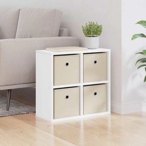 vidaXL Πλαϊνό γραφείο Λευκό 49,5 x 22 x 47 εκ