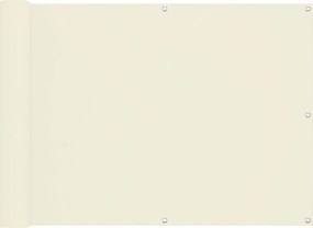 vidaXL Οθόνη Μπαλκονιού Κρεμ 75 x 200 cm Ύφασμα Όξφορντ