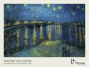 Αναπαραγωγή The Starry Night over the Rhone (1888), Vincent van Gogh