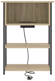 vidaXL Κομοδίνο Sonoma Δρυς 55 x 31 x 76 εκ Επεξεργασμένο ξύλο