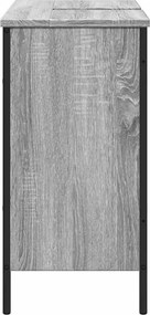vidaXL Ντουλάπι Νιπτήρα Μπάνιου Γκρι Sonoma 80x30x60 εκ. Επεξ. Ξύλο