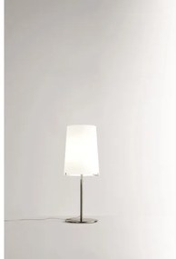 Επιτραπέζιο Φωτιστικό 1xE27 Dimmer Φυσητό Γυαλί Μέταλλο Χρώμιο Sera Small T1 Prandina -1344000110101-Λευκό 1344000110101