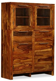 vidaXL Μπουφές Ψηλός 100 x 35 x 140 εκ. από Μασίφ Ξύλο Sheesham