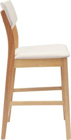 vidaXL Καρέκλες φαγητού 2 pcs Φυσικό 48 x 49 x 95 εκ.