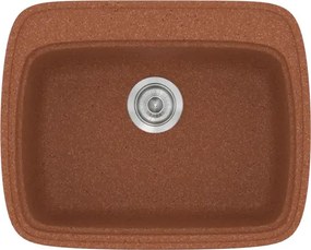 Sanitec Classic 313 (58×50) - Γρανιτένιος νεροχύτης - Granite TERRACOTTA