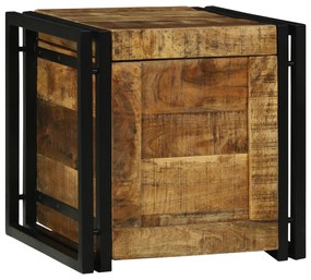 vidaXL κουτί αποθήκευσης  40x40x40 εκ. μασίφ τραχύ ξύλο μάνγκο
