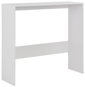Τραπέζι Μπαρ με 2 Επιφάνειες Λευκό 130 x 40 x 120 εκ. - Λευκό