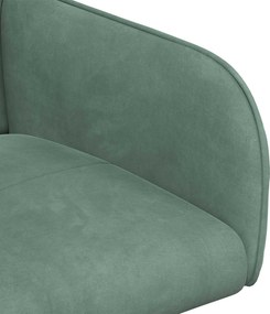 vidaXL Καρέκλες φαγητού 2 pcs Βελούδο Θαλασσί 59 x 56,5 x 86 εκ.