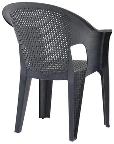 Καρέκλα Melina Fylliana Ανθρακί 62x43x86 εκ. 62x43x86 εκ.
