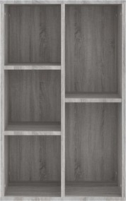 vidaXL Βιβλιοθήκη/Βοηθητικό Ντουλάπι Γκρι Sonoma 50x25x80 εκ Επεξ Ξύλο