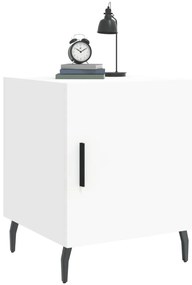 vidaXL Κομοδίνα 2 τεμ. Λευκά 40 x 40 x 50 εκ. από Επεξεργασμένο Ξύλο