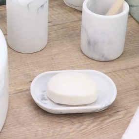 Σαπουνοθήκη (13.2x9.3x2.2) T-D Marble White 64122602