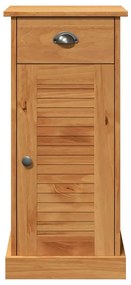 vidaXL Ντουλάπα Μπάνιου καφέ μελί 37.5 x 34 x 80 εκ Μασίφ ξύλο πεύκου
