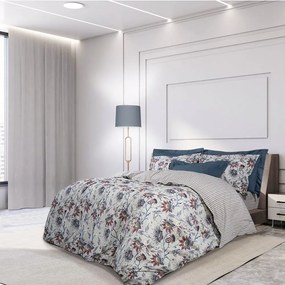 Σεντόνια 2113 (Σετ 3τμχ) Blue-Red-Grey Greenwich Polo Club Single 170x260cm 100% Cotton