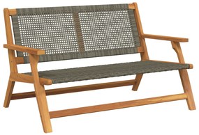 vidaXL Παγκάκι Γκρι 122x76x73.5 εκ Μασίφ Ξύλο Ακακίας