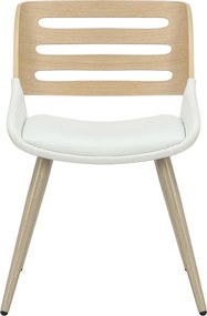 Καρέκλα Brody pakoworld pu λευκό- πόδι φυσικό
