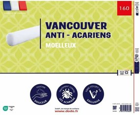 μαξιλάρι DODO Vancouver Λευκό 160 cm Ακάρεα κατά της σκόνης