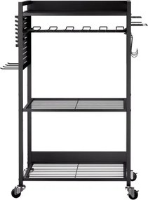 VEVOR 4-tier Tool Organizer Cart on Wheels 150 lbs Garage Cart for Workshop