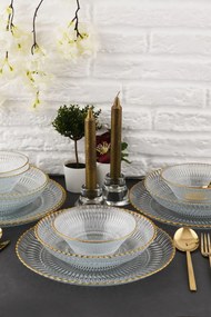 Dinner Set (12 Pieces) Selen 12YTAY Transparent
