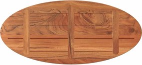 vidaXL Επιφάνεια Τραπεζιού Οβάλ 120x60x2,5 εκ. Μασίφ Ξύλο Ακακίας