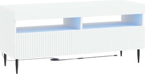 vidaXL Ντουλάπα LED Τηλεόρασης Λευκό Επεξεργασμένο Ξύλο