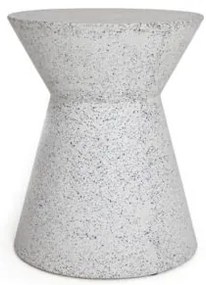 Σκαμπό Biella Terazzo Grey Black (35x35x44) Soulworks 0800001