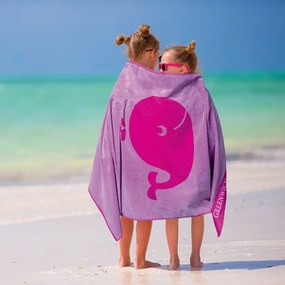 Πετσέτα Θαλάσσης Παιδική 3663 Lila-Pink Greenwich Polo Club Beach 70x140cm 100% Cotton