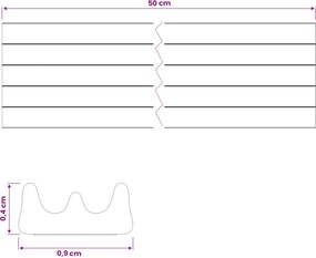 vidaXL Αυτοκόλλητη σφραγίδα παραθύρου Λευκό 9 x 4 mm 50 μ EPDM αφρός