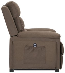 vidaXL Πολυθρόνα με Ανύψωση Taupe Υφασμάτινη