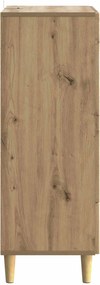 vidaXL Πλαϊνό γραφείο Artisan Δρυς 66 x 34,5 x 95 εκ.