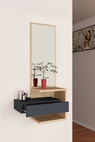Έπιπλο Εισόδου Δρυς / Ανθρακί PRETAL 49.1x31.3x90