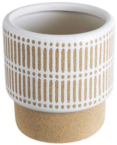 Κασπώ Amaretto 20543 Φ11x11cm Beige-White GloboStar Κεραμικό