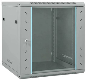 vidaXL Ντουλάπα δικτύου με αποθήκευση Γκρι 60 x 45 x 65 εκ Ατσάλι