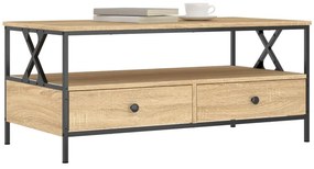 vidaXL Τραπεζάκι Σαλονιού Sonoma Δρυς 100 x 51 x 45 εκ. Επεξεργ. Ξύλο
