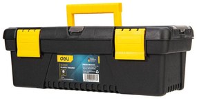 Plastic Tool Box Deli Tools EDL432412, 12'' (yellow)