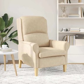 vidaXL Πολυθρόνα Κρεμ 76 x 94 x 102 εκ. Μικροΐνες