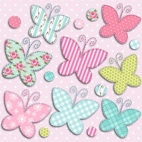 Butterfly αυτοκόλλητα 3 επιπέδων (14508)