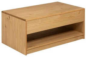 vidaXL Τραπέζι Σαλονιού SAUDA Χρ. Δρυός 99x55x45 εκ. Μασίφ Ξύλο Πεύκου
