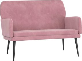 vidaXL Πάγκος Ροζ 108 x 79 x 79 εκ. Βελούδινος
