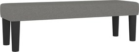 vidaXL Κρεβάτι Boxspring με Στρώμα Σκούρο Γκρι 140x200 εκ Υφασμάτινο