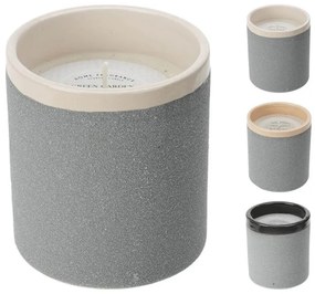 Αρωματικό Κερί CC5073100 Σε τσιμεντένιο δοχείο 9 x 10 cm, σε 3 επιλογές σχεδίου και αρώματος, lime verbena, lemon grass, tba.