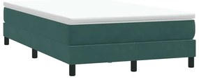 vidaXL Box Spring Κρεβάτι χωρίς στρώμα Σκούρο πράσινο Βελούδινο